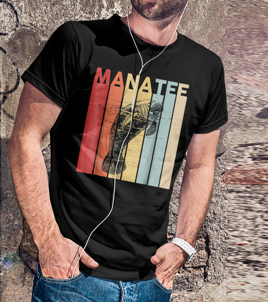 MANATEE Retro Vintage Cute Sea Cow T-Shirt