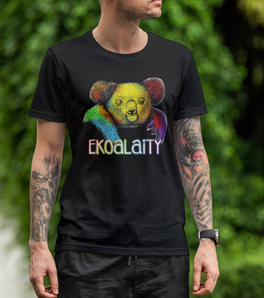 Ekoalaity Rainbow Koala Equality LGB T-Shirt