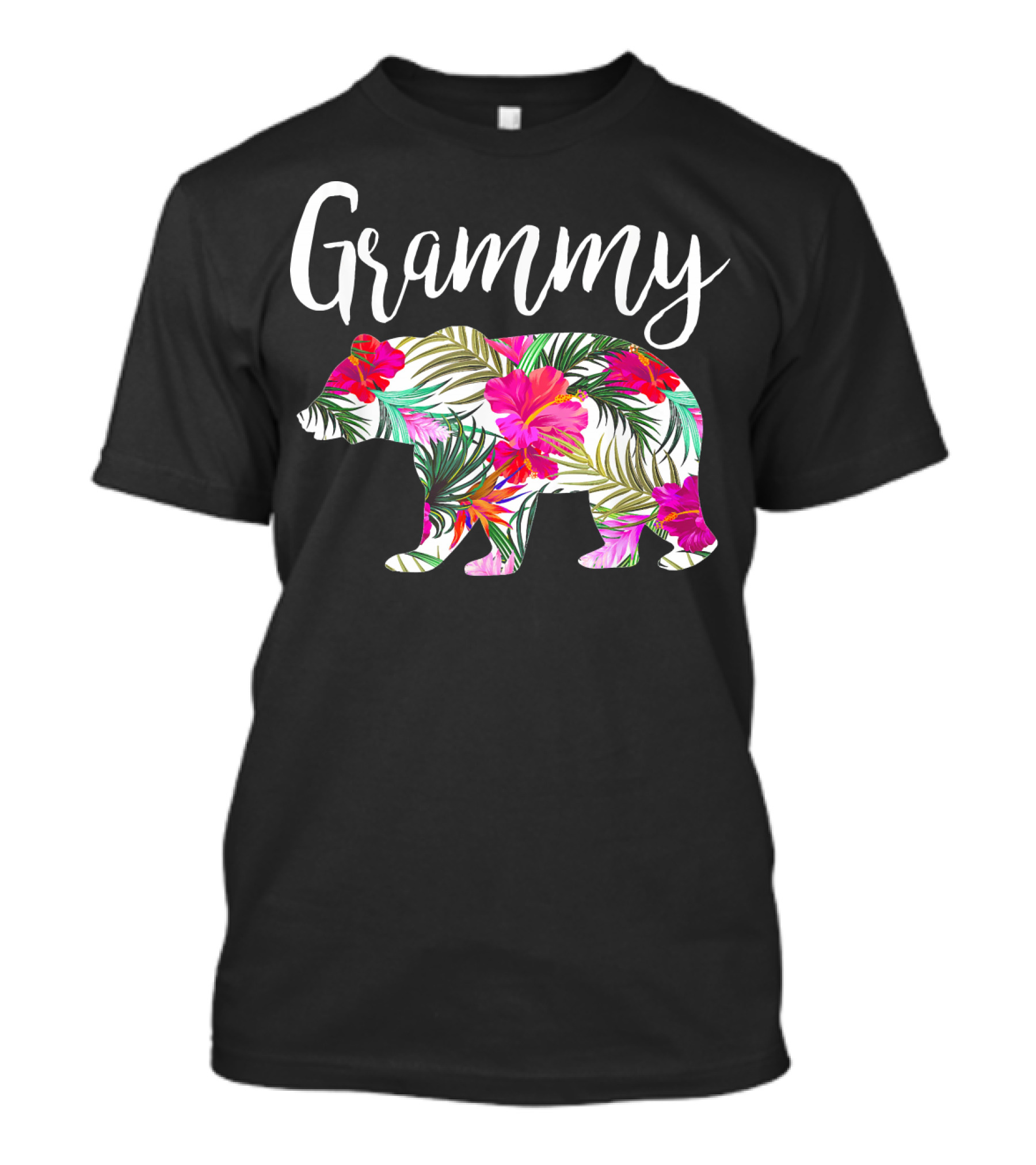 Grammy Floral Bear Mother T-Shirt