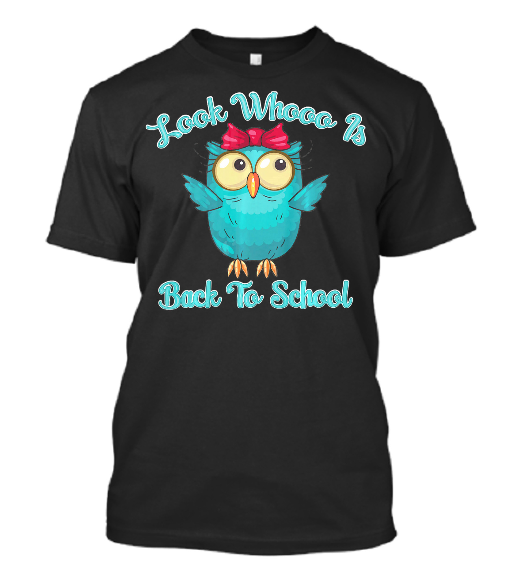 Look Whooo Is Back To School Owl Girls T-Shirt