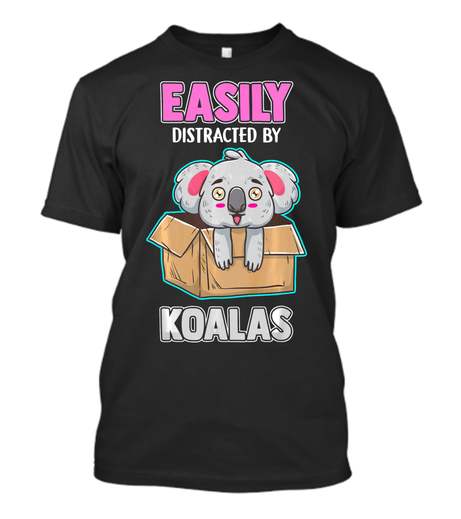 Easily Distracted By Koalas In Box T-Shirt