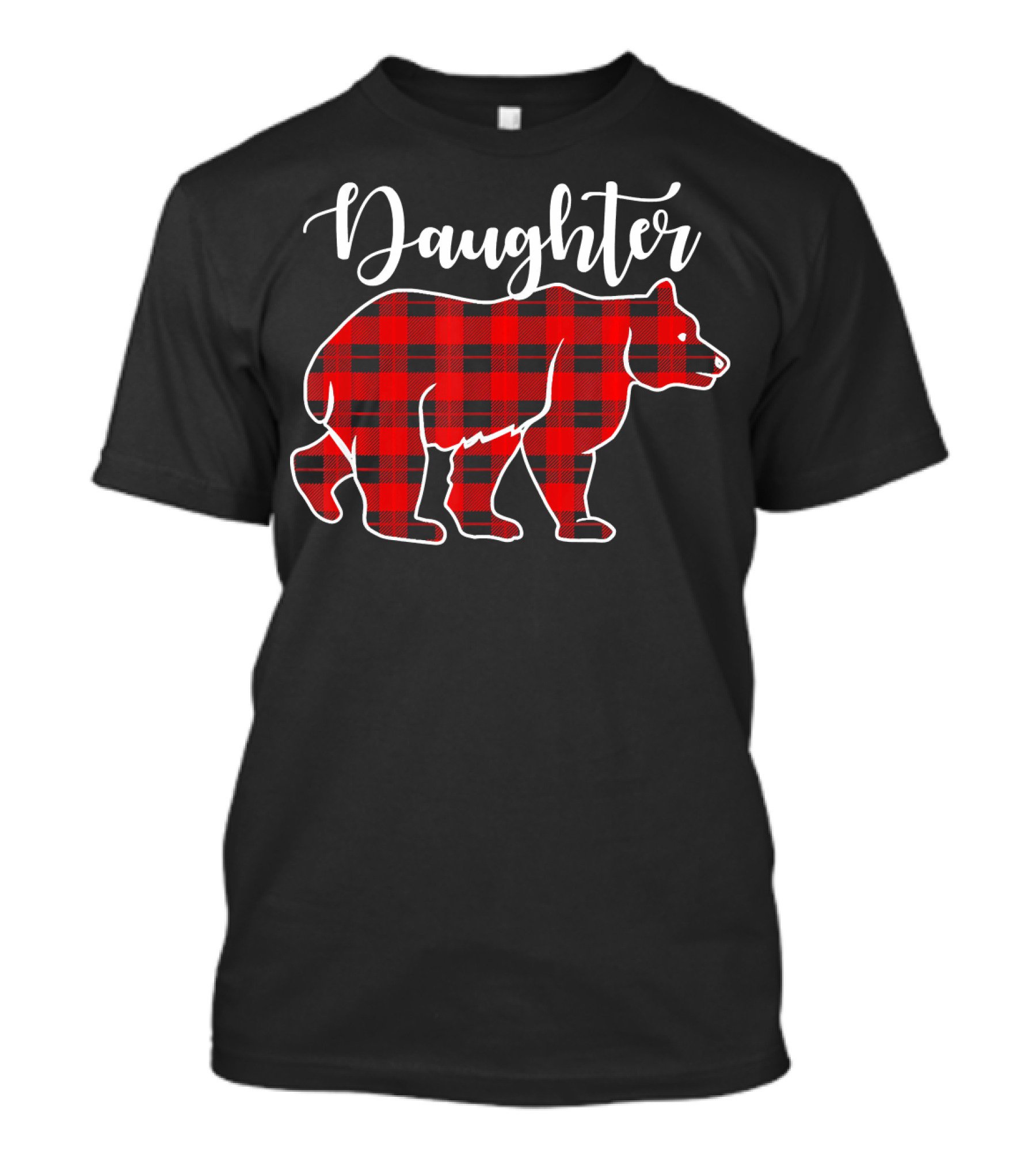 Daughter Bear Red Plaid Best Matchin T-Shirt