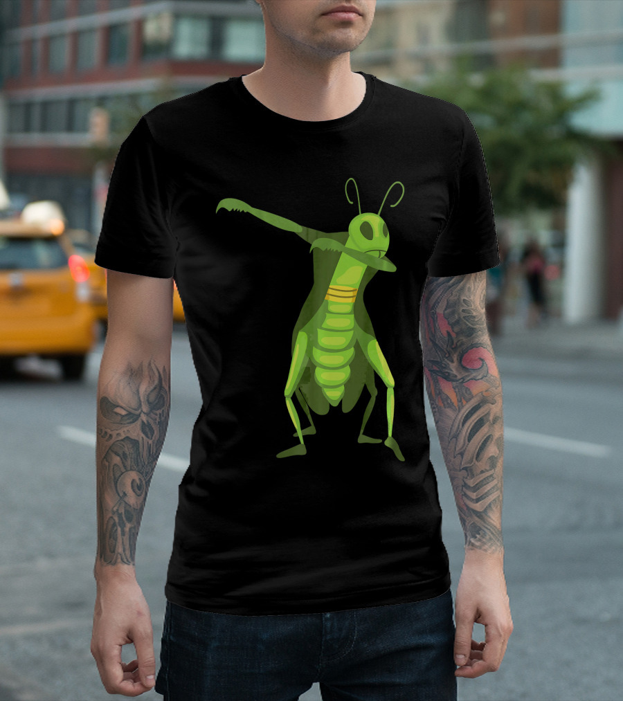 Dabbing Grasshopper Cute Hoppers Funny Dance T-Shirt