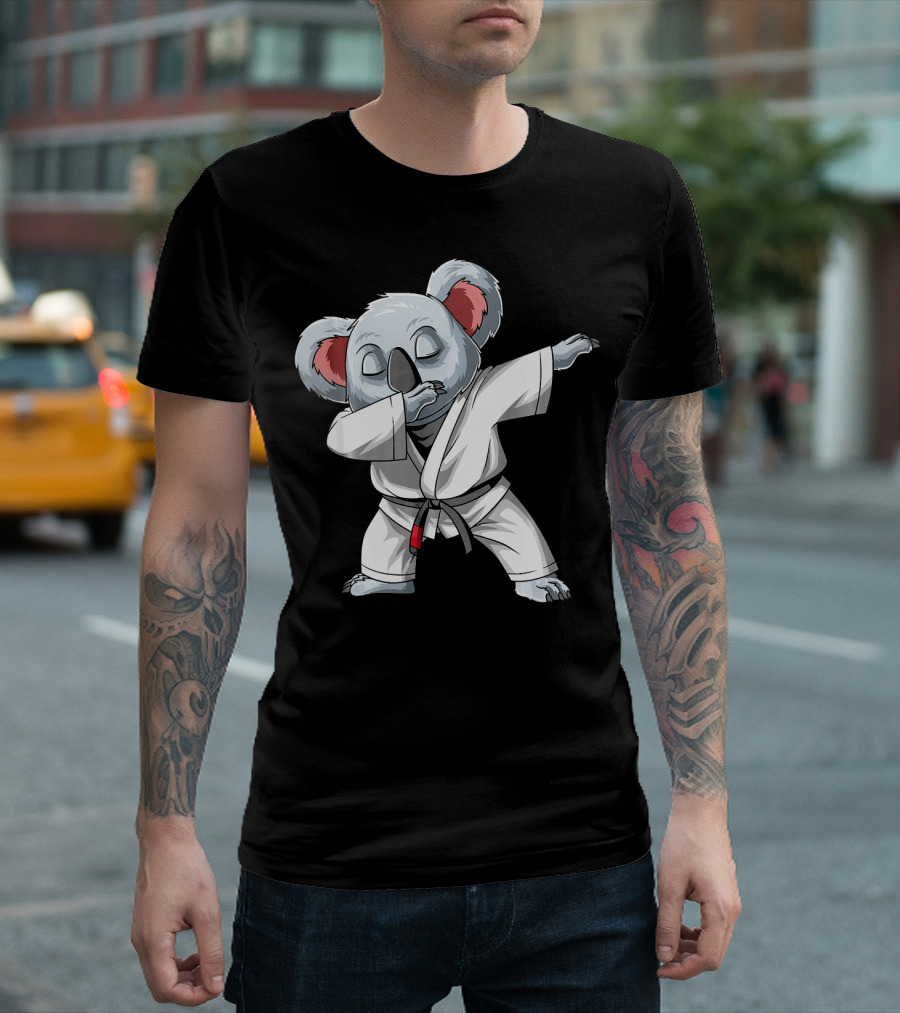 Dabbing Koala Brazilian Jiu Jitsu Black Belt BJJ T-Shirt