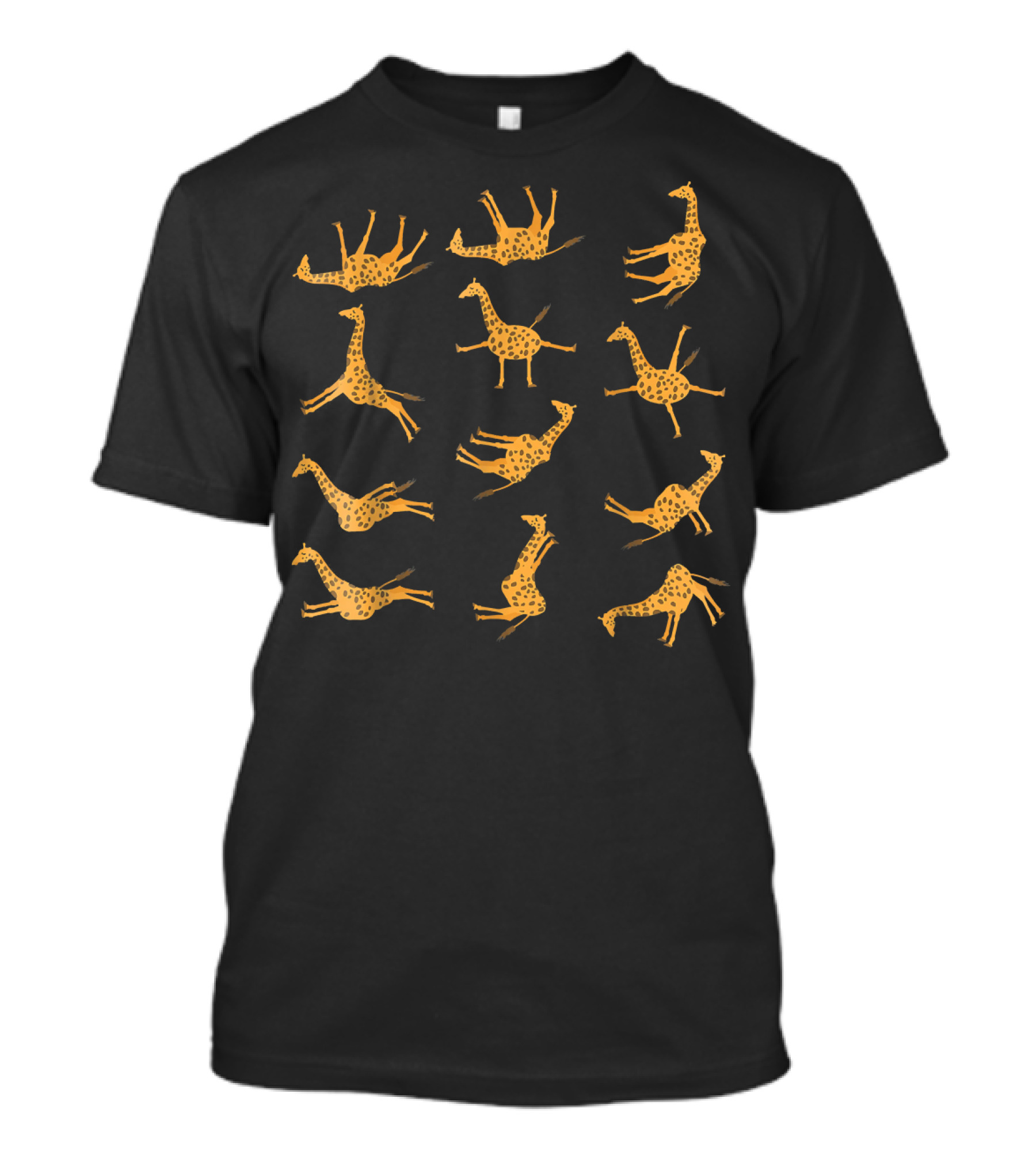 Funny Giraffe Yoga Meditation Poses Relaxation Humor T-Shirt
