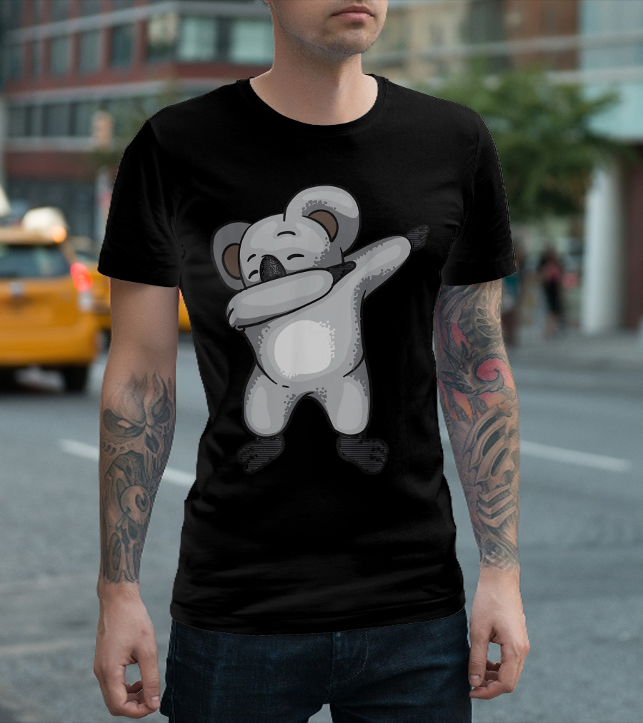 Dabbing Koala Cute Dainty Native Fun Dance Pose T-Shirt