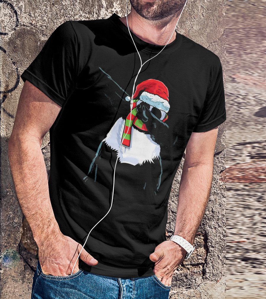 Funny Dabbing Christmas Santa Panda Dance T-Shirt