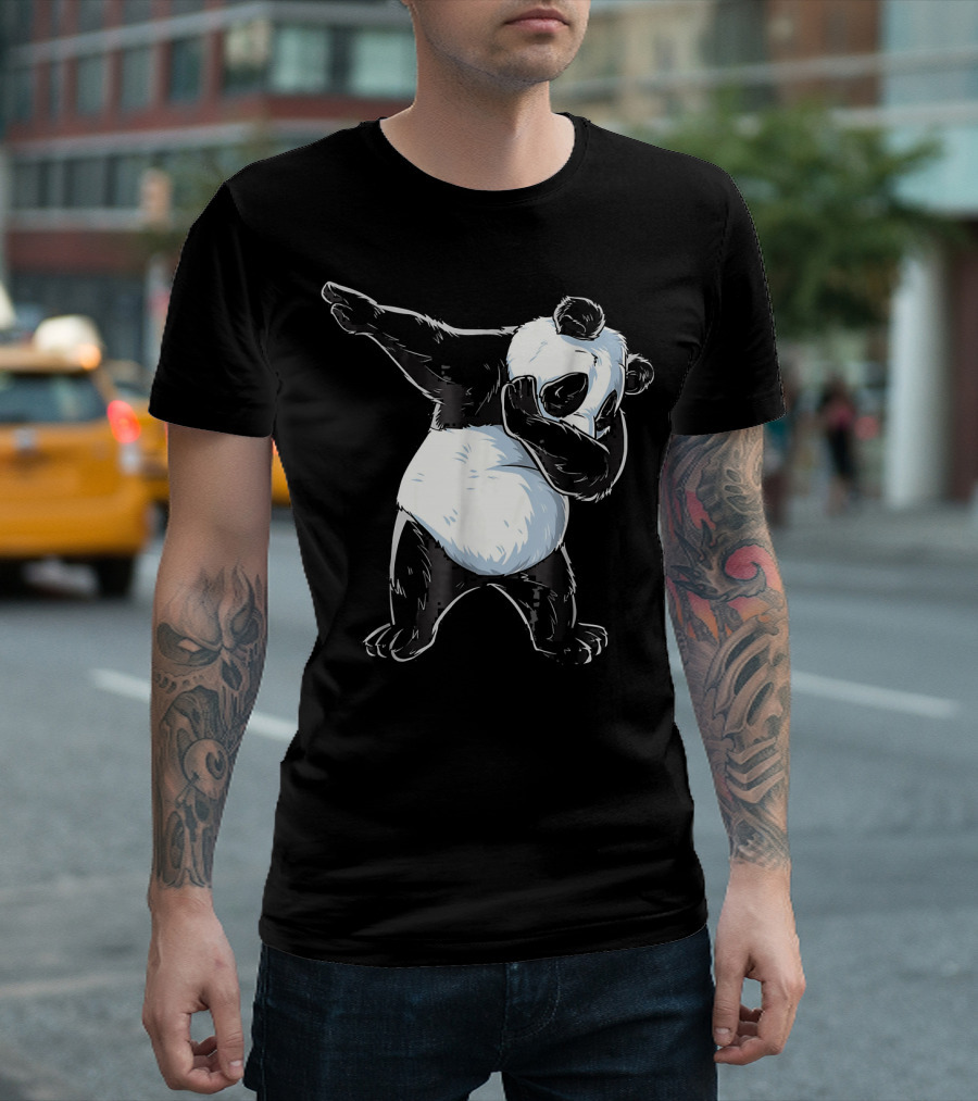 Dabbing Panda Kids Panda Dance Pose T-Shirt