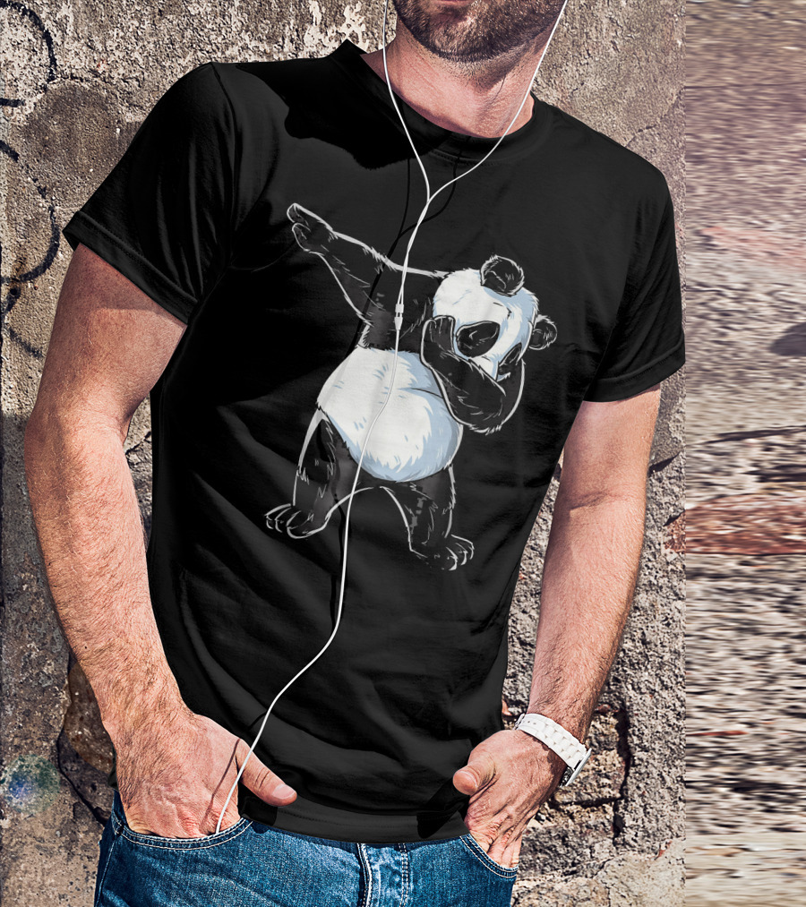 Dabbing Panda Kids Panda Dance Pose T-Shirt