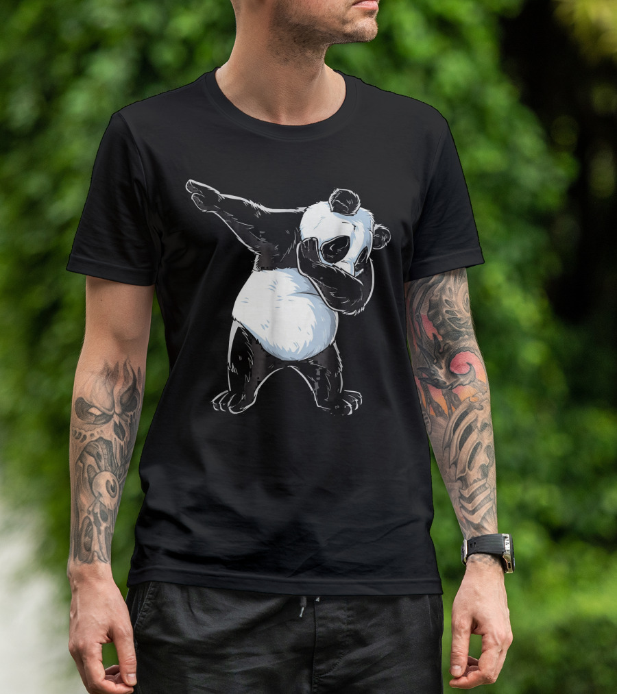 Dabbing Panda Kids Panda Dance Pose T-Shirt