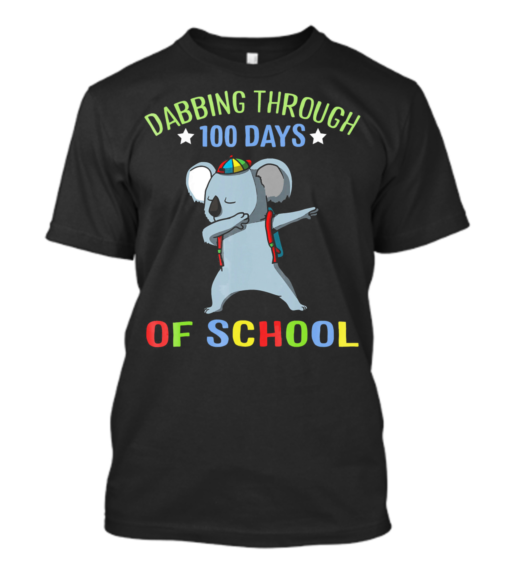 Dabbing Through 100 Days Of School Koala Bear T-Shirt