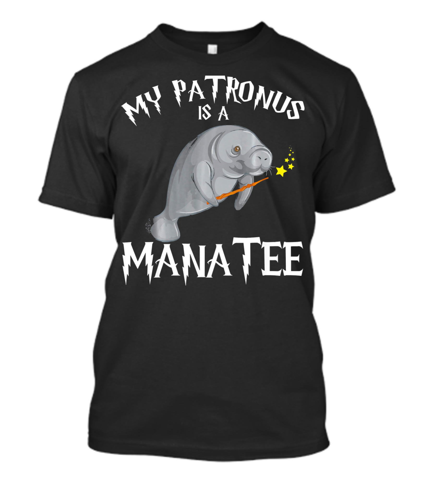 My Patronus Is A Manatee Funny Manat Joke T-Shirt