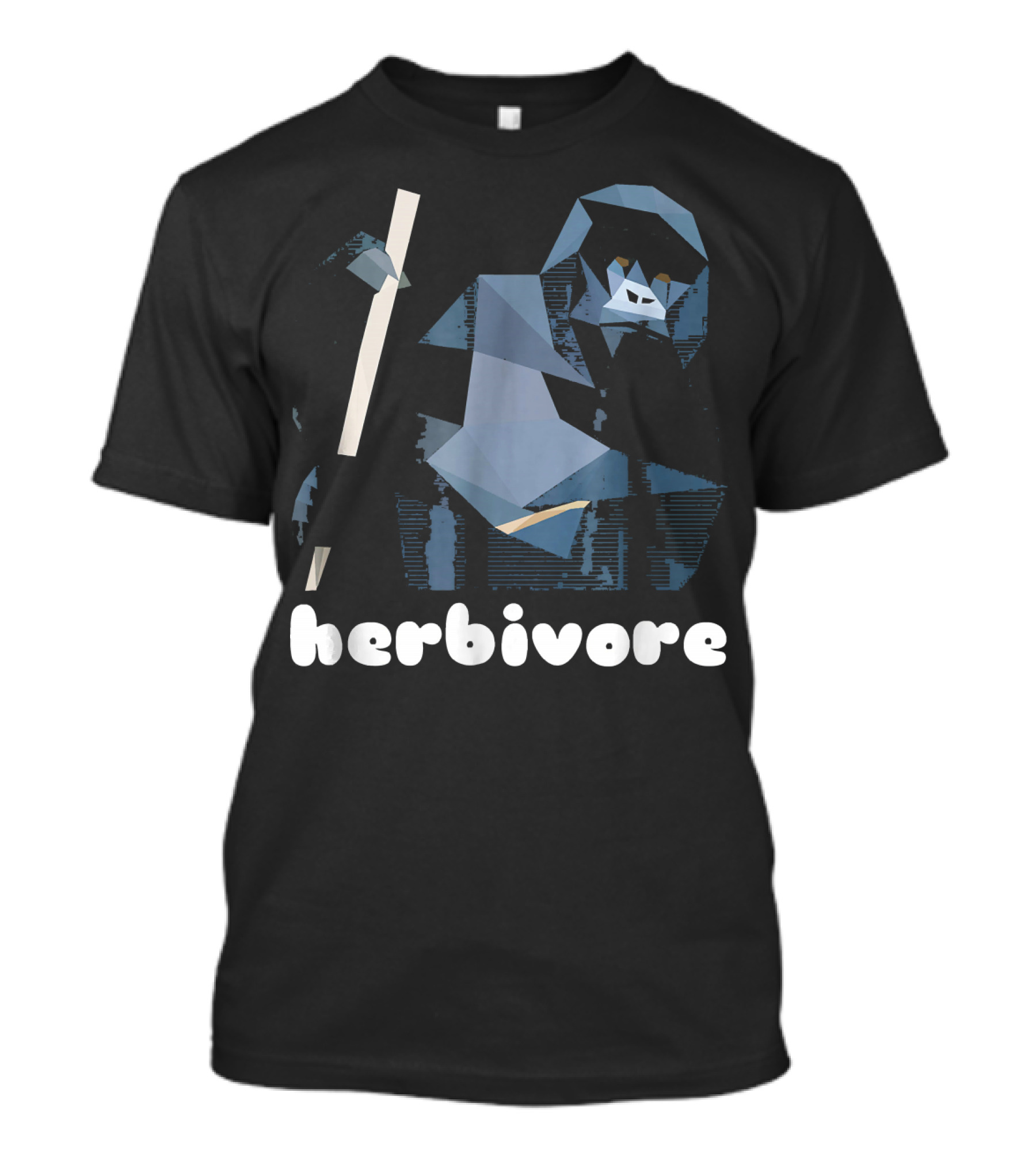 Herbivore Funny Gorilla Vegan Vegetarian Plant Bas T-Shirt