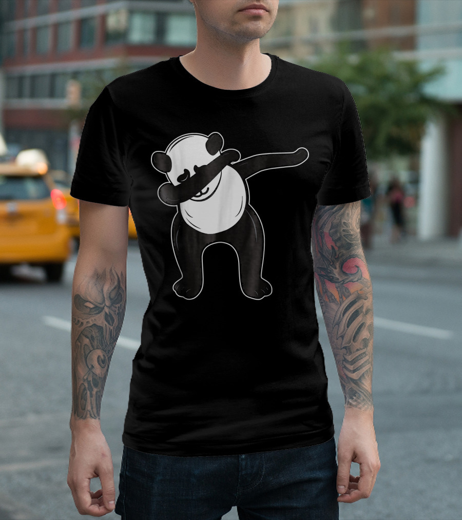 Dabbing Panda Comedy Icon Trend T-Shirt