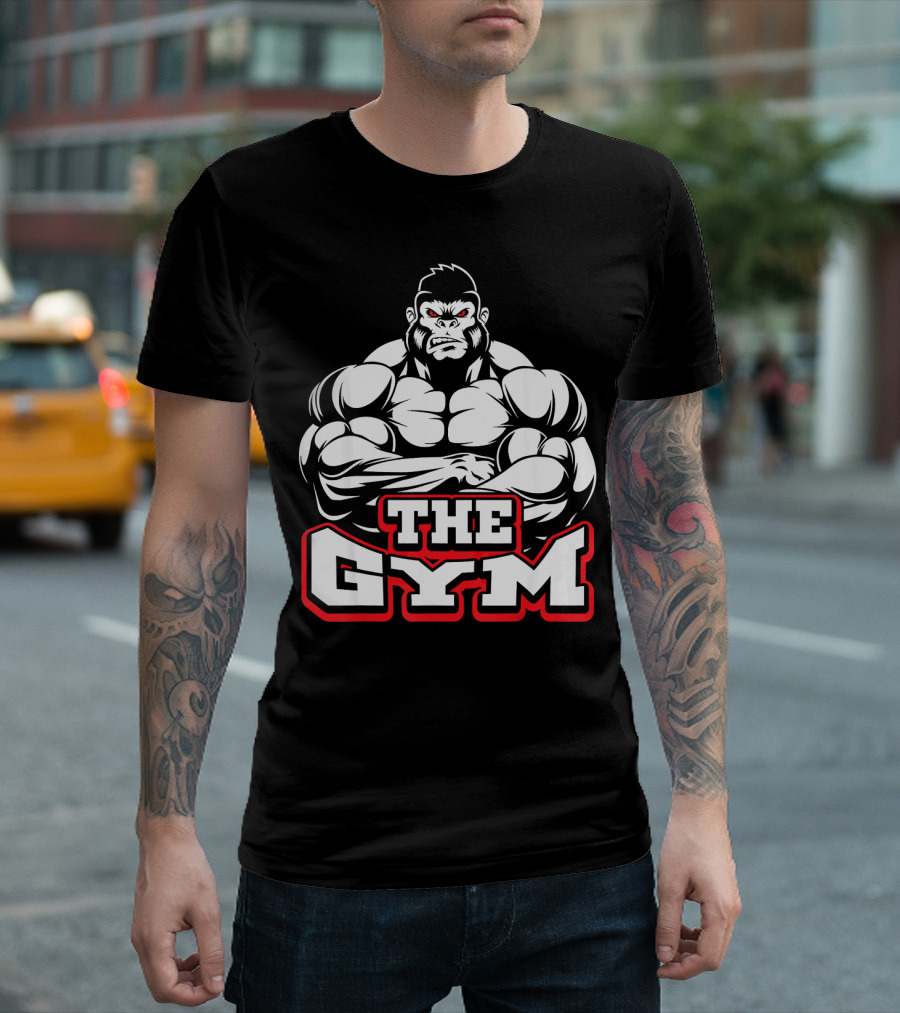 Gorilla Gym Training Funny Monkey The Gym T-Shirt