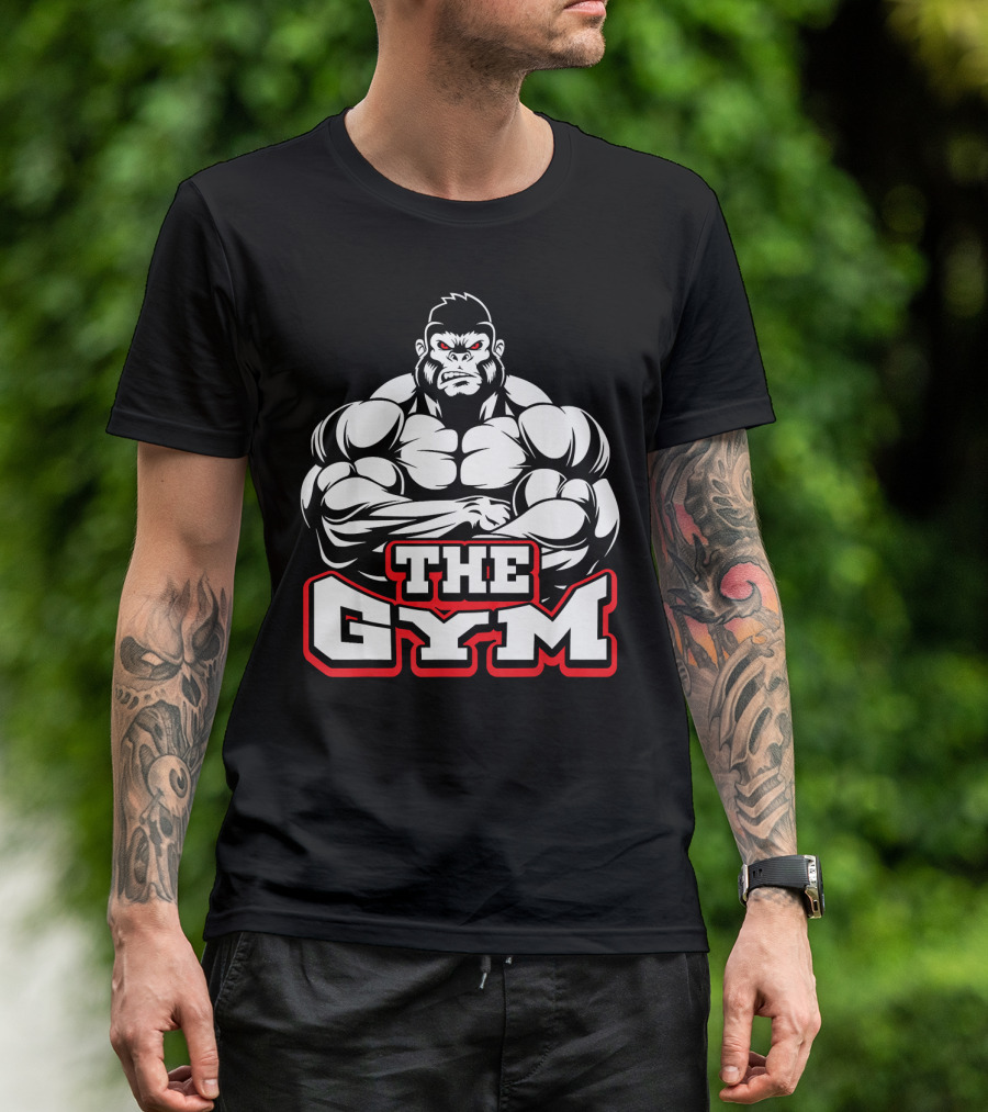 Gorilla Gym Training Funny Monkey The Gym T-Shirt
