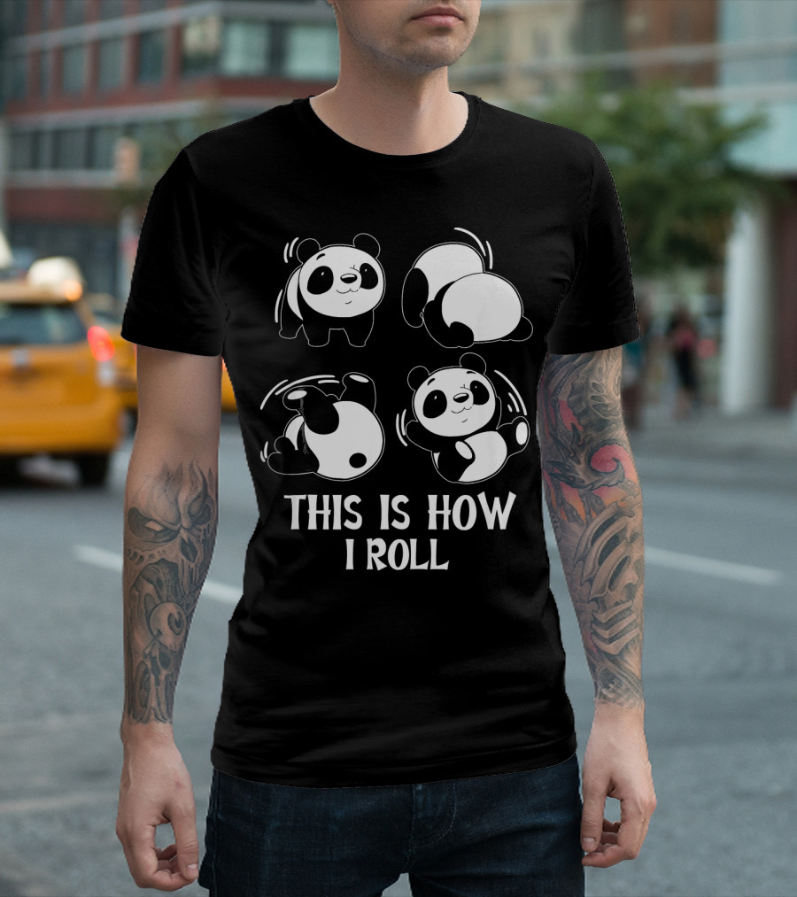 This Is How I Roll Panda Yoga Cute Somer T-Shirt