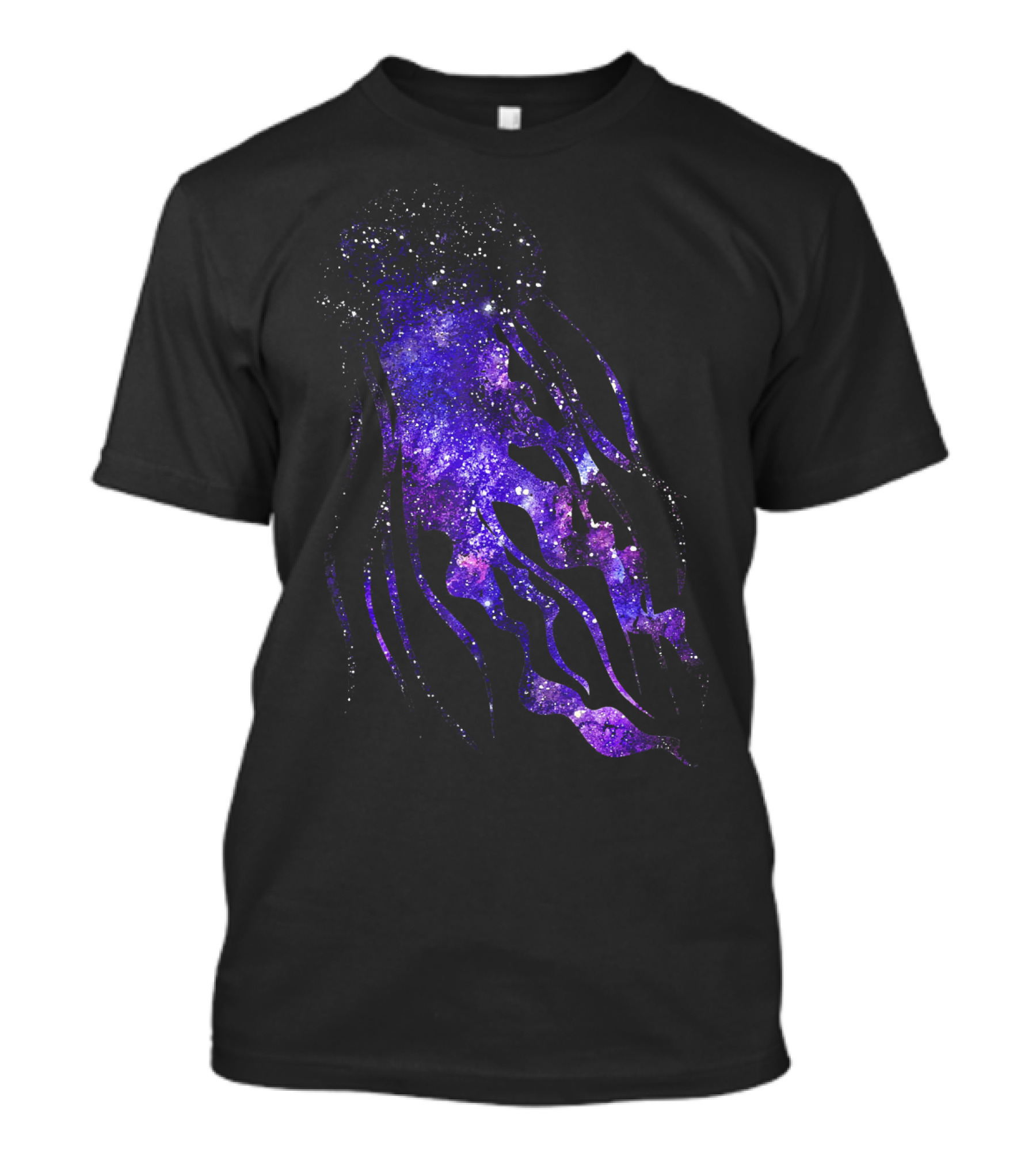 Jellyfish Galaxy Space Sea Jelly Silhouette Astral纹理 T-Shirt