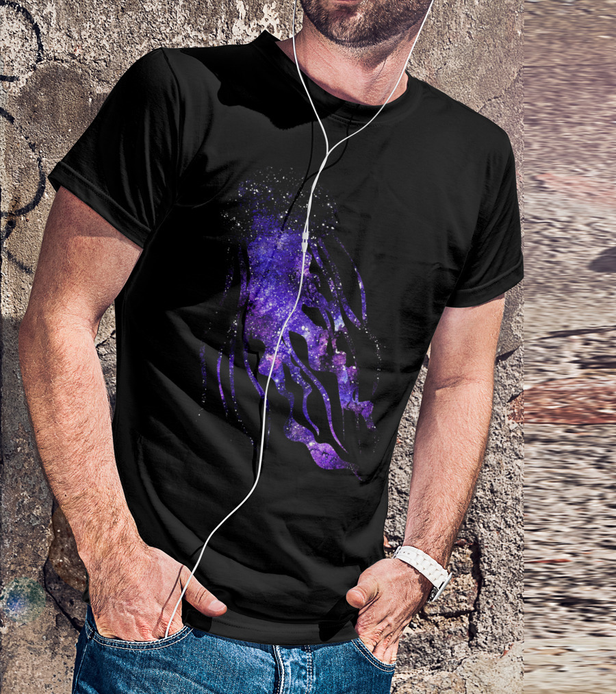 Jellyfish Galaxy Space Sea Jelly Silhouette Astral纹理 T-Shirt