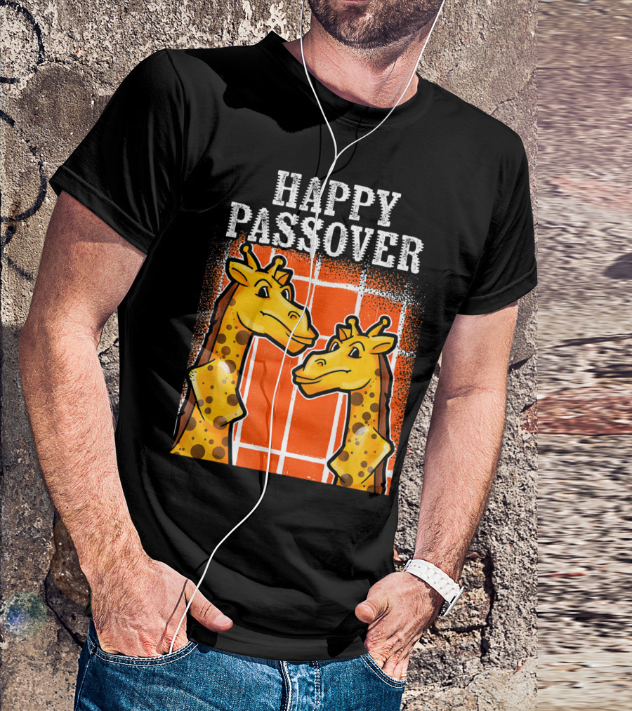Happy Passover Funny Giraffe Duo T-Shirt