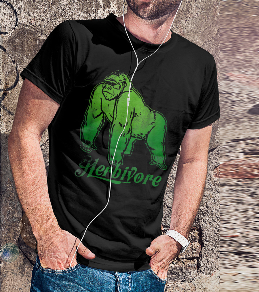 Herbivore Gorilla Wildlife Love T-Shirt