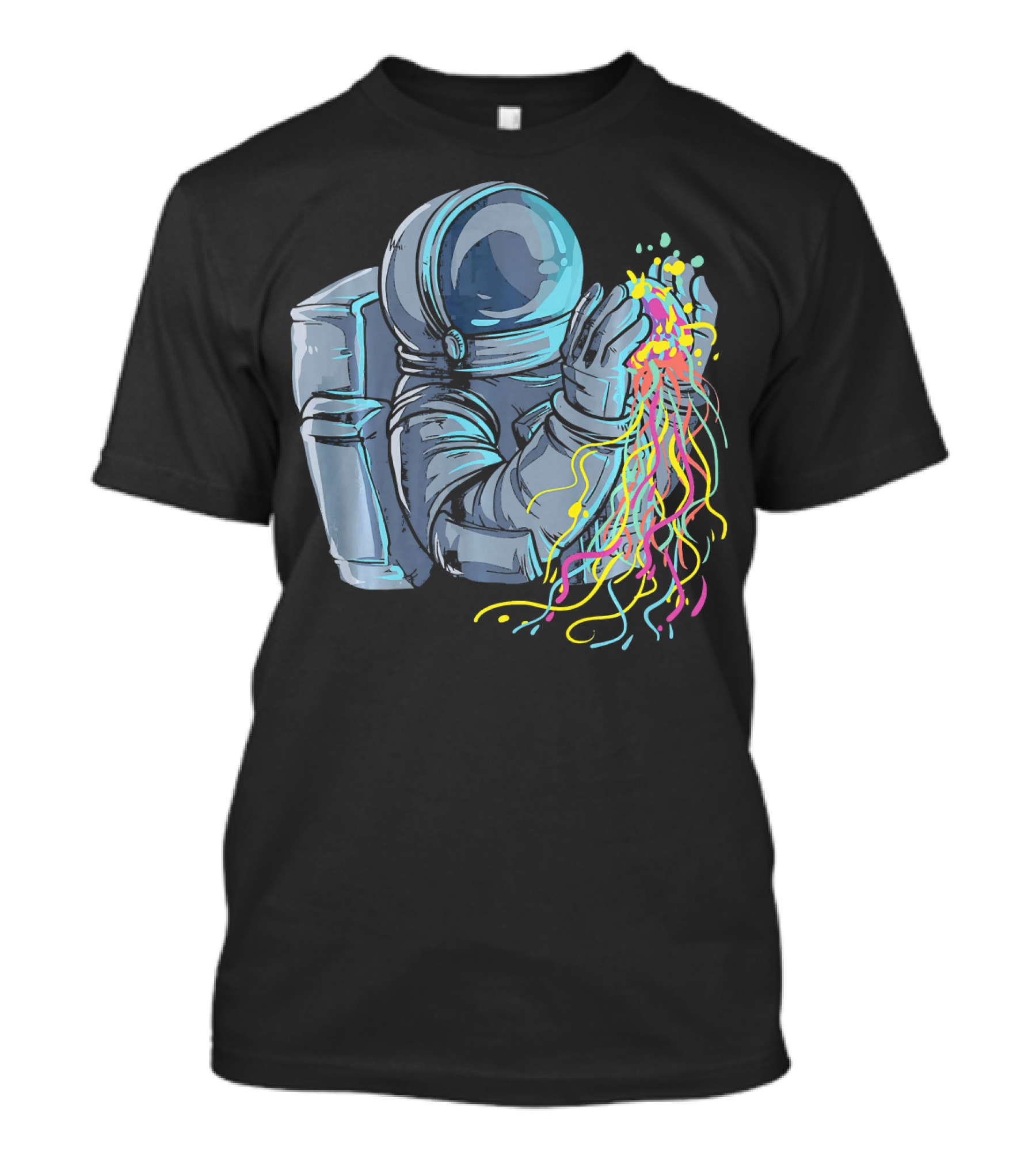 Jellyfish In Space For Every Astronaut With Cosmic Colors T-Shirt