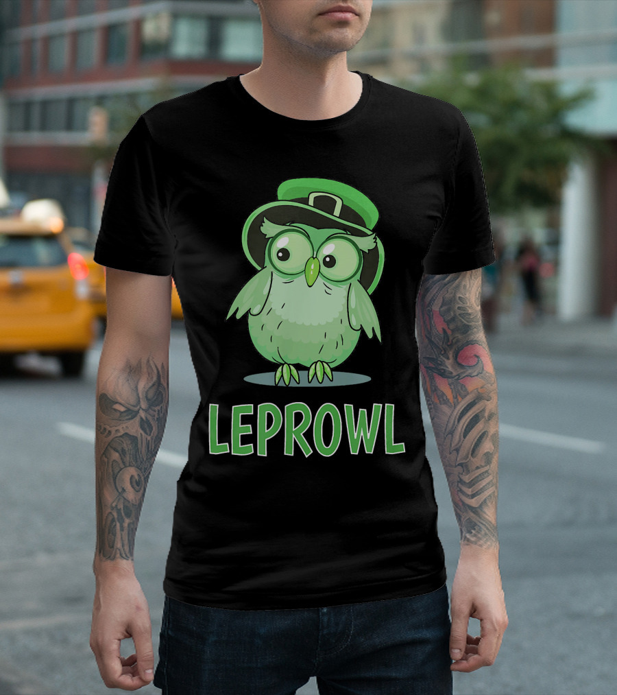 Irish Leprechaun Owl St. Patrick's Day Leprowl T-Shirt