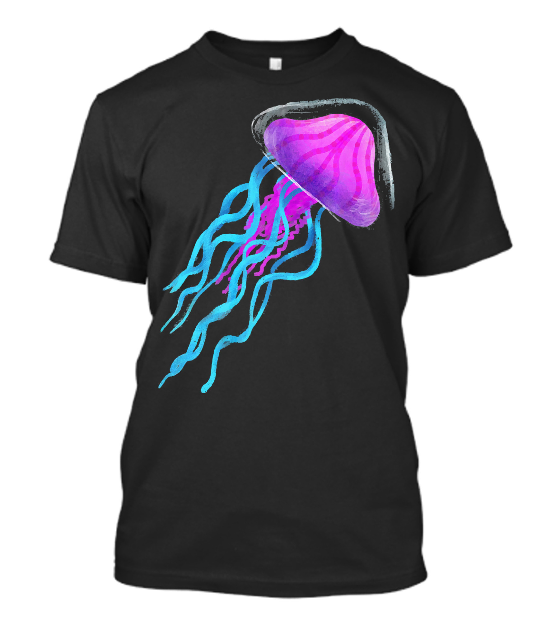 Jellyfish Vibrant Colors Ocean Aquarium Beach T-Shirt