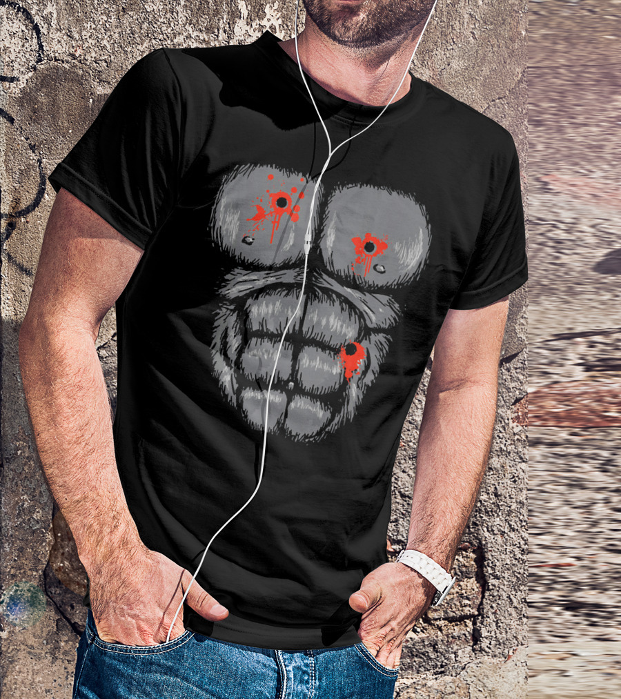 Halloween Costume Gunshot Gori Abs T-Shirt