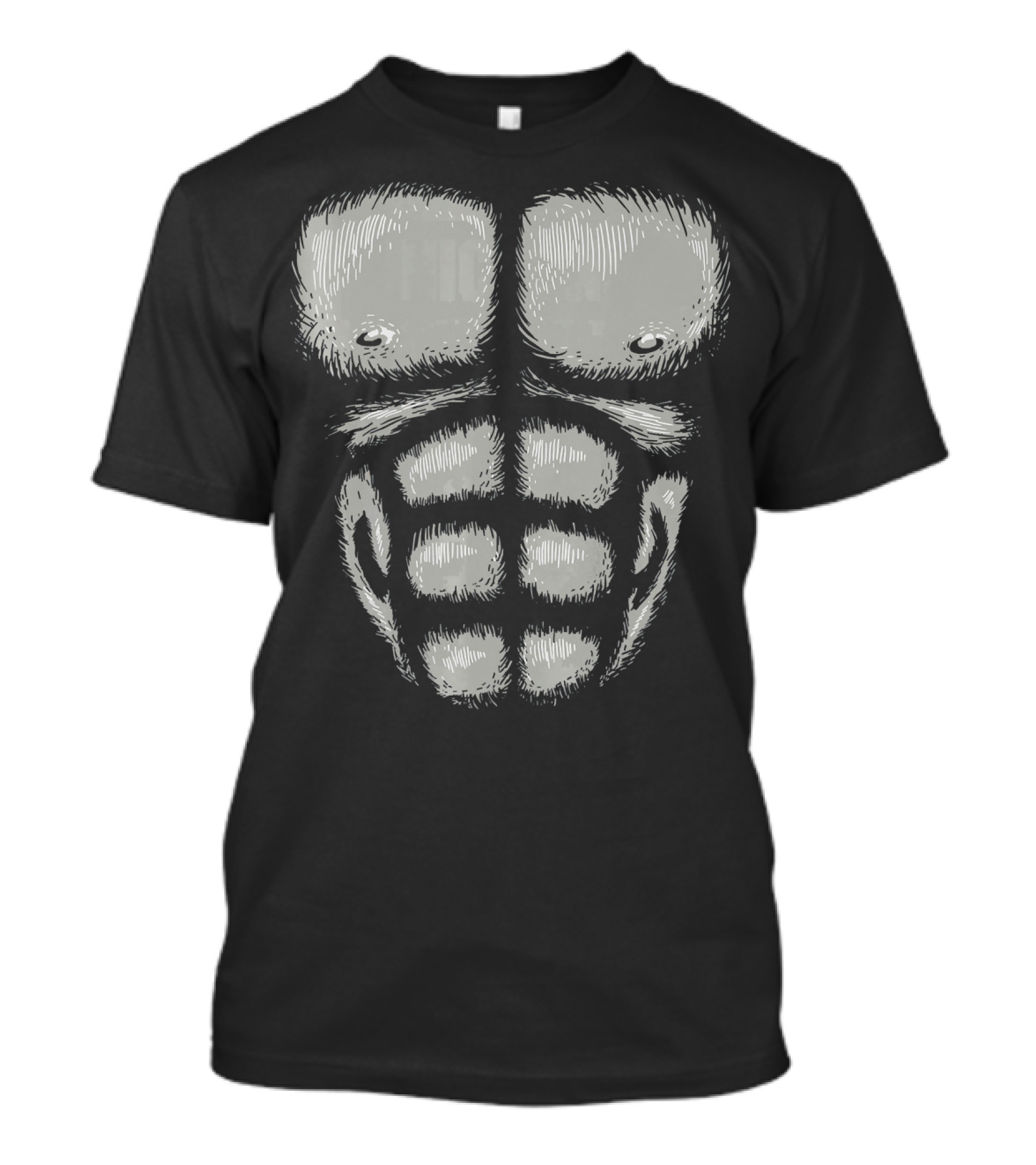Gorilla Chest Muscles Halloween Costume Top T-Shirt
