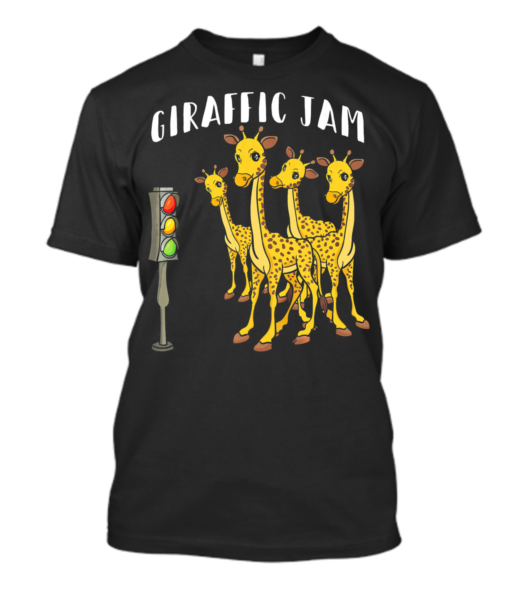Giraffic Jam Giraffe Animal Traffic Light Jam T-Shirt