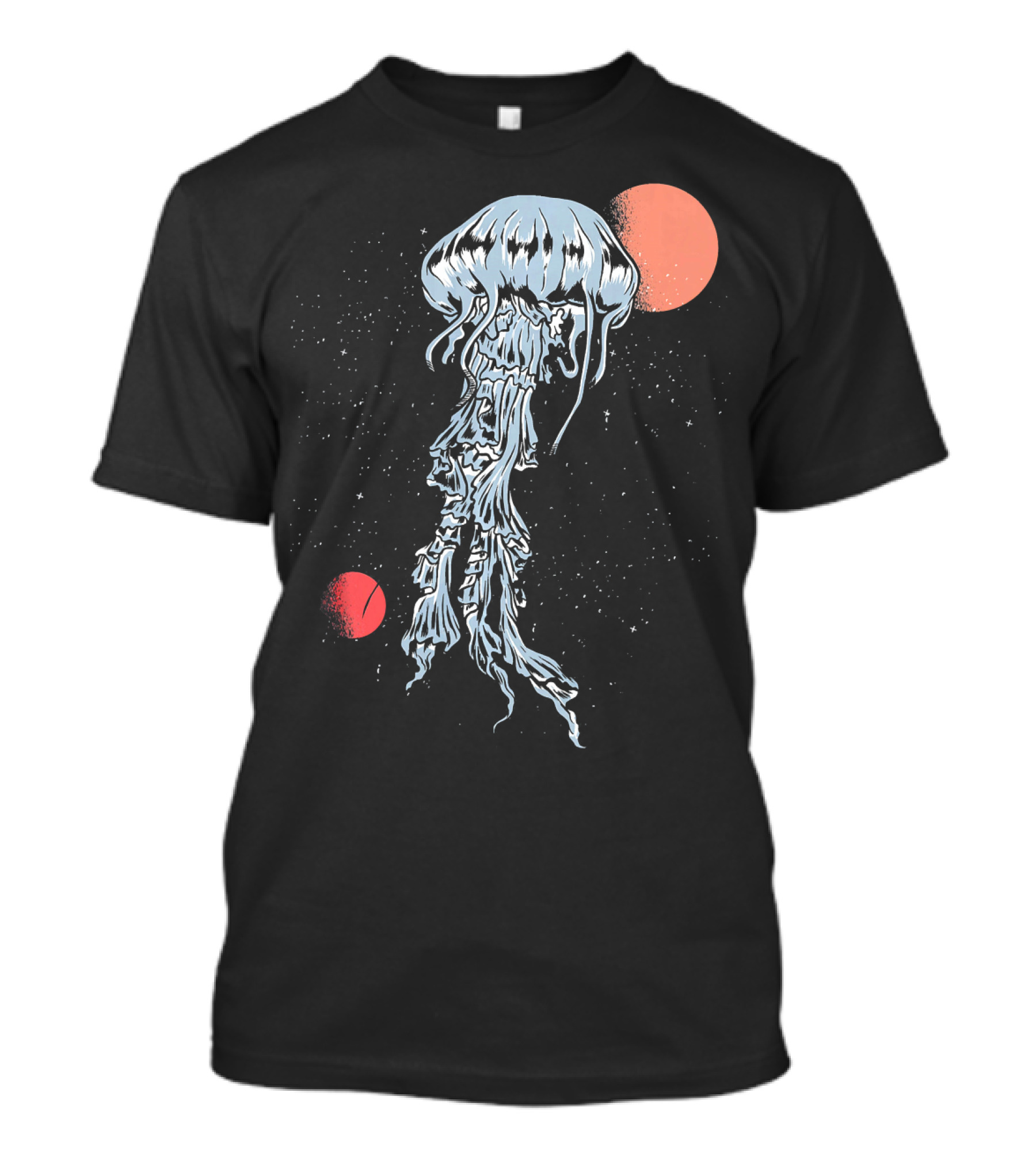 Jellyfish Galaxy Space Ocean Animal Scuba Planet Starry Night T-Shirt