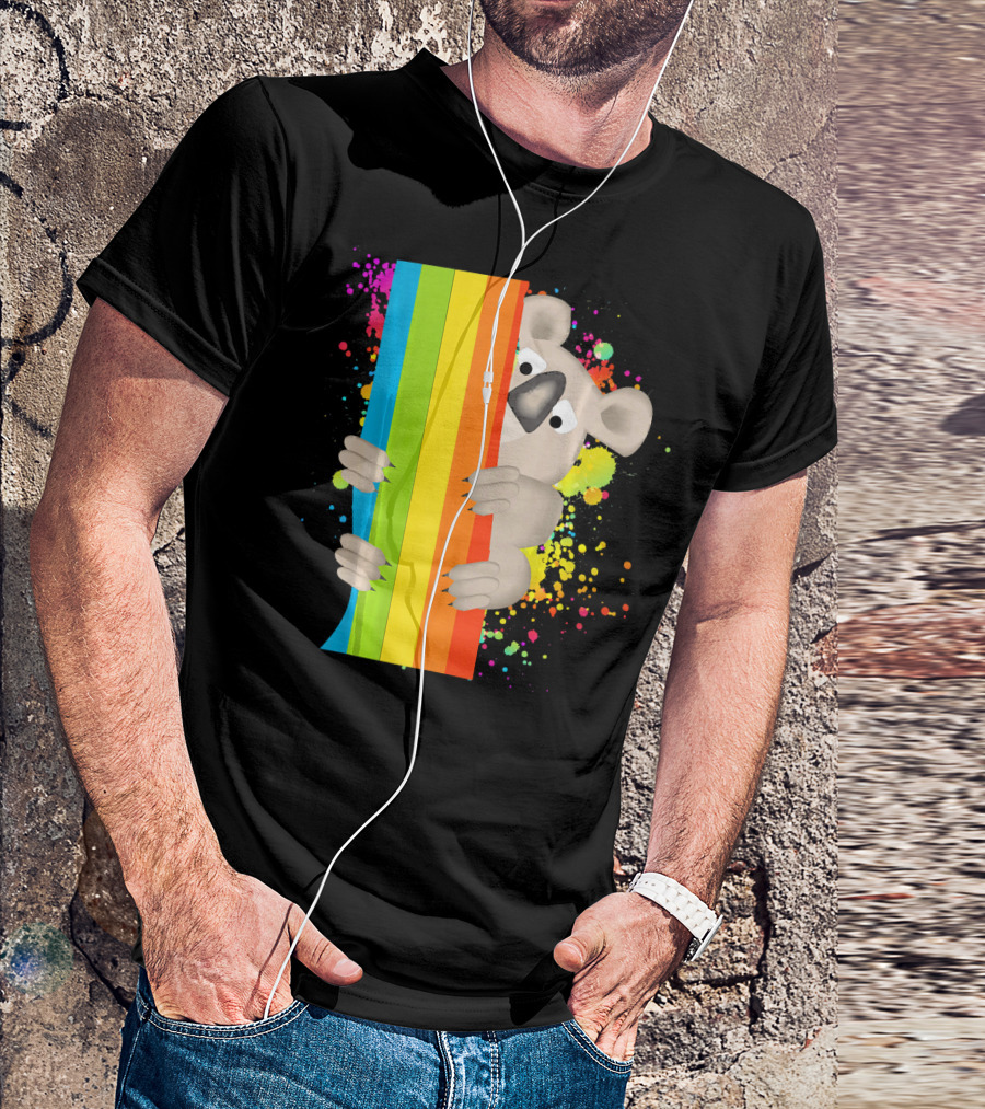 Gay Pride Month Cute Koala Rainbow T-Shirt