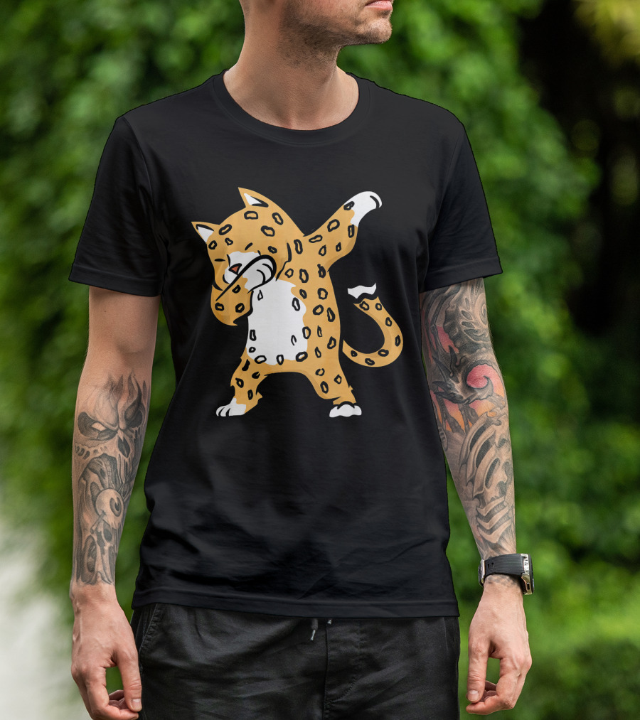 Jaguar Dab Dance Pose Cute Animal Gesture T-Shirt