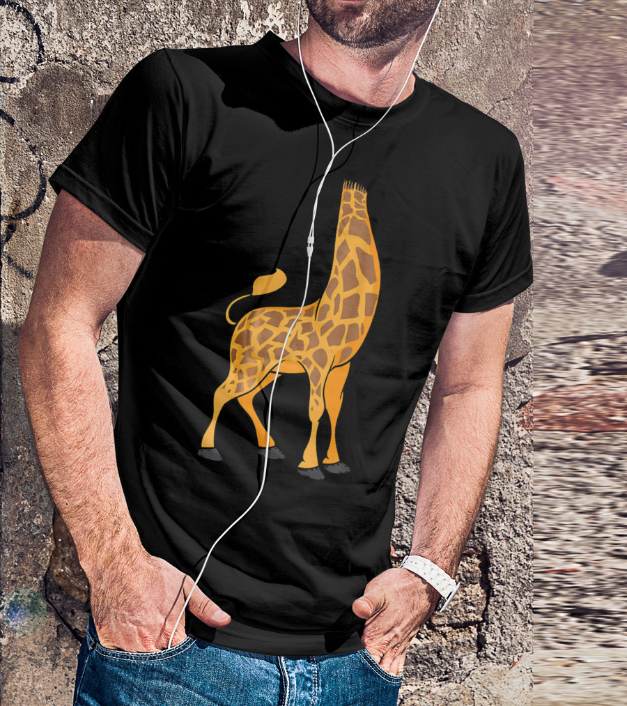 Giraffe Without Head Optical Illusion T-Shirt