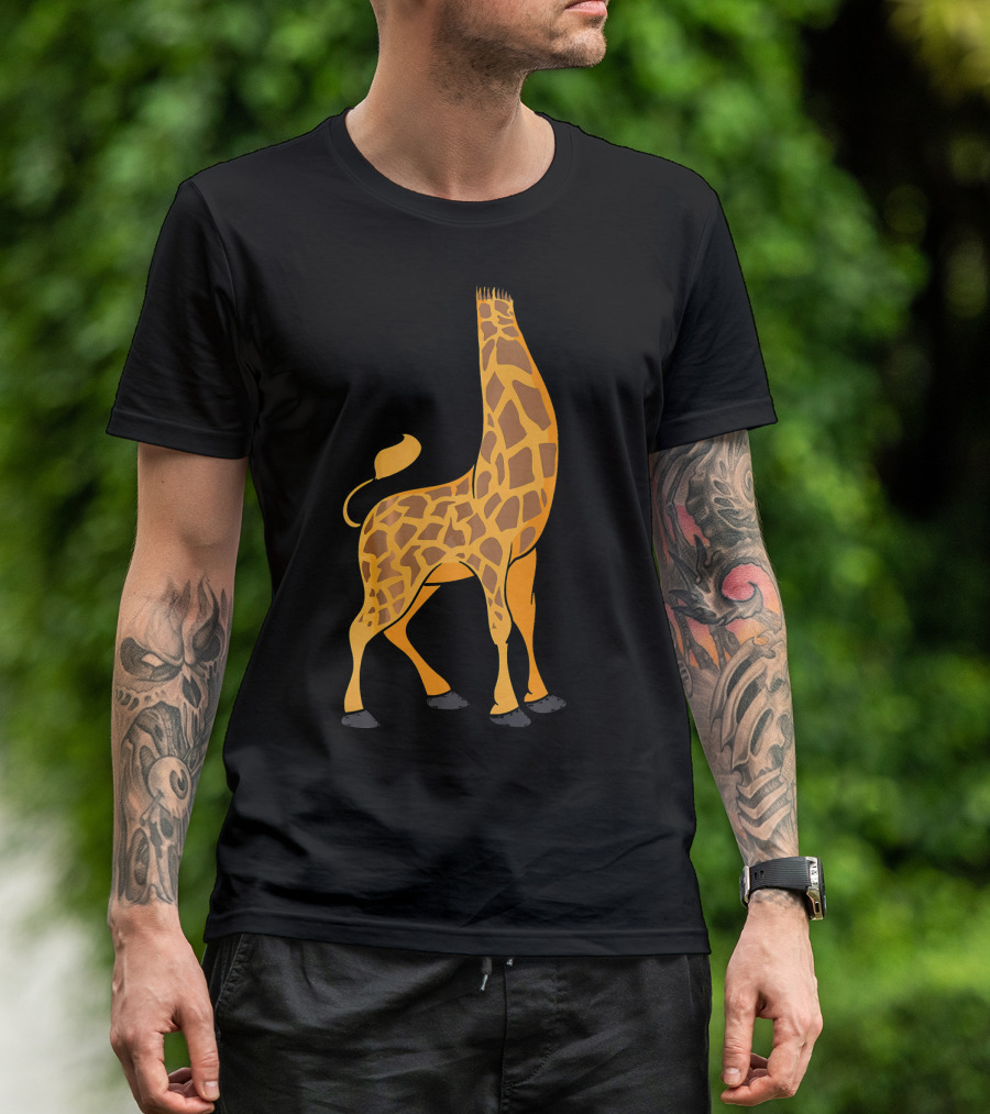 Giraffe Without Head Optical Illusion T-Shirt