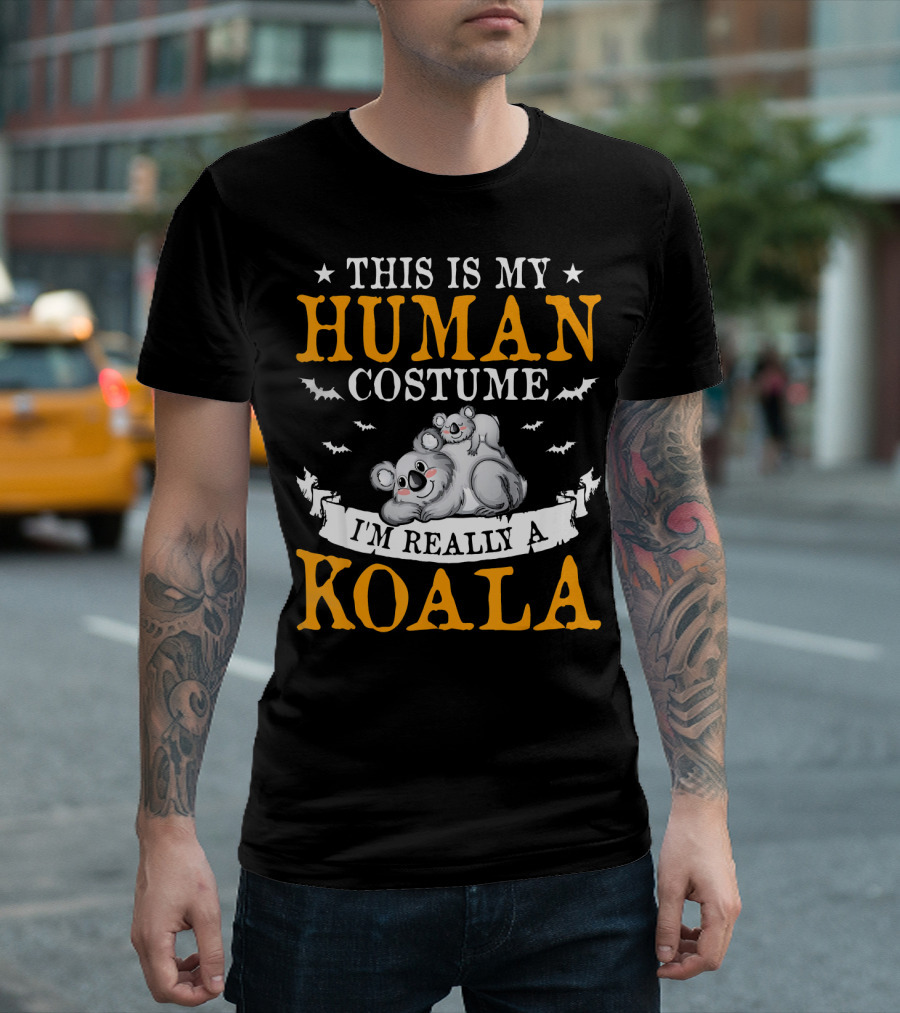 This Is My Human Costume I'm Really A Koala Halloween Party T-Shirt