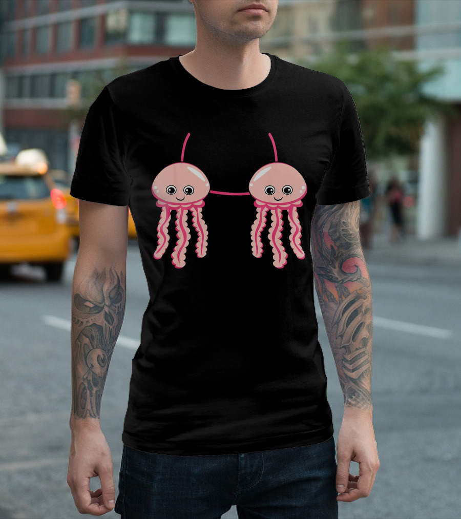 Jellyfish Bra Costume Cute Easy Animal T-Shirt