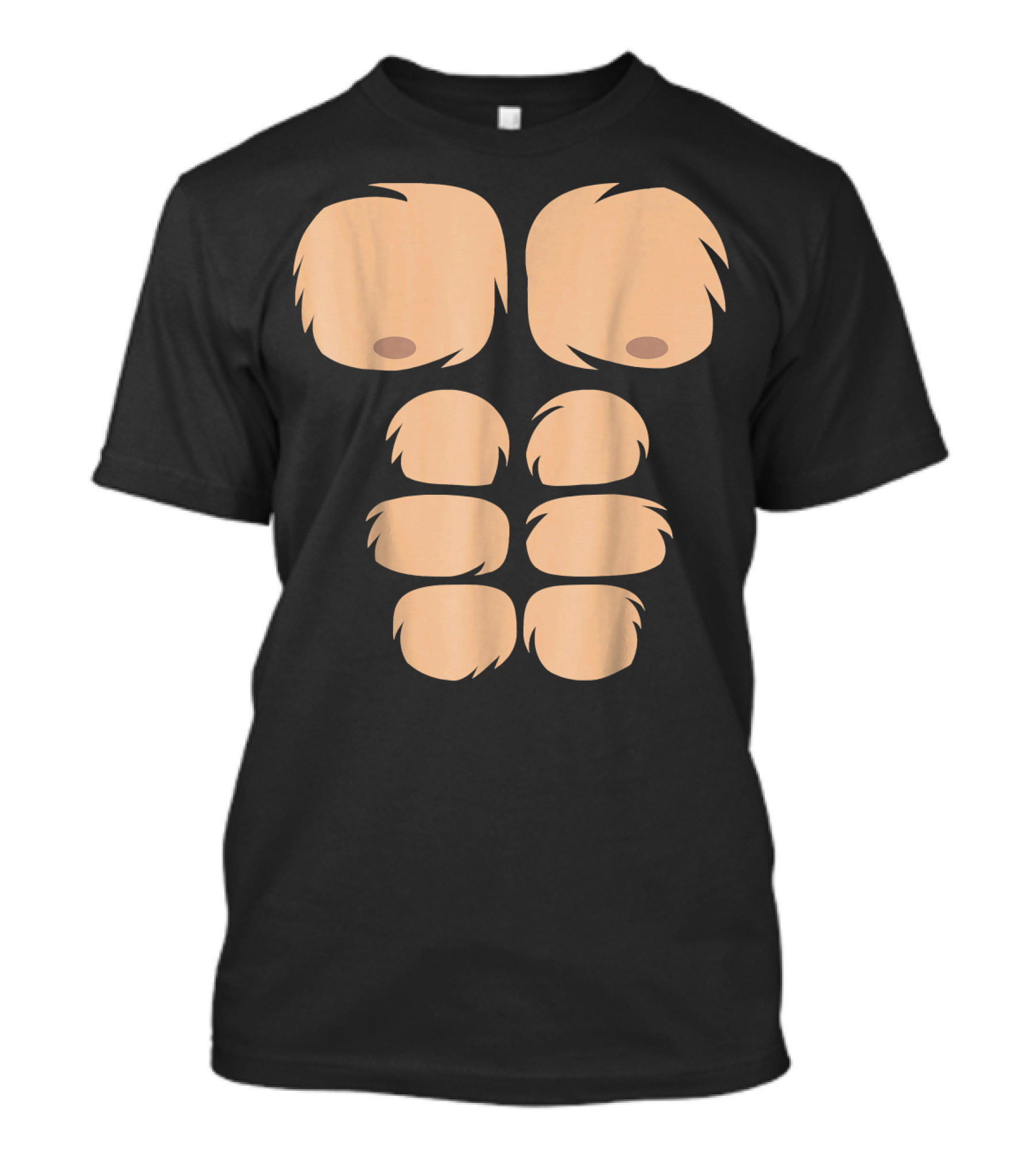 Gorilla Animal Halloween DIY Costume Muscle Chest Fun T-Shirt