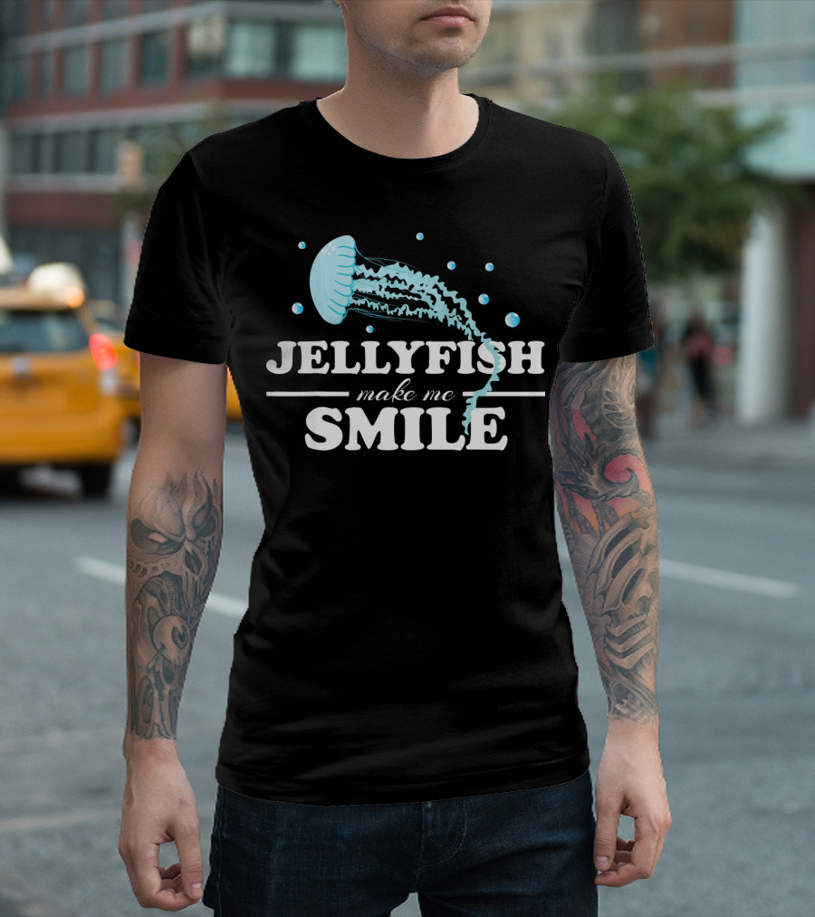 Jellyfish Make Me Smile Medusa T-Shirt