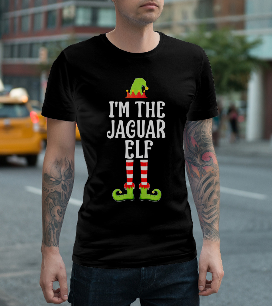 I'M The JAGUAR Elf Christmas Matching Family Group T-Shirt