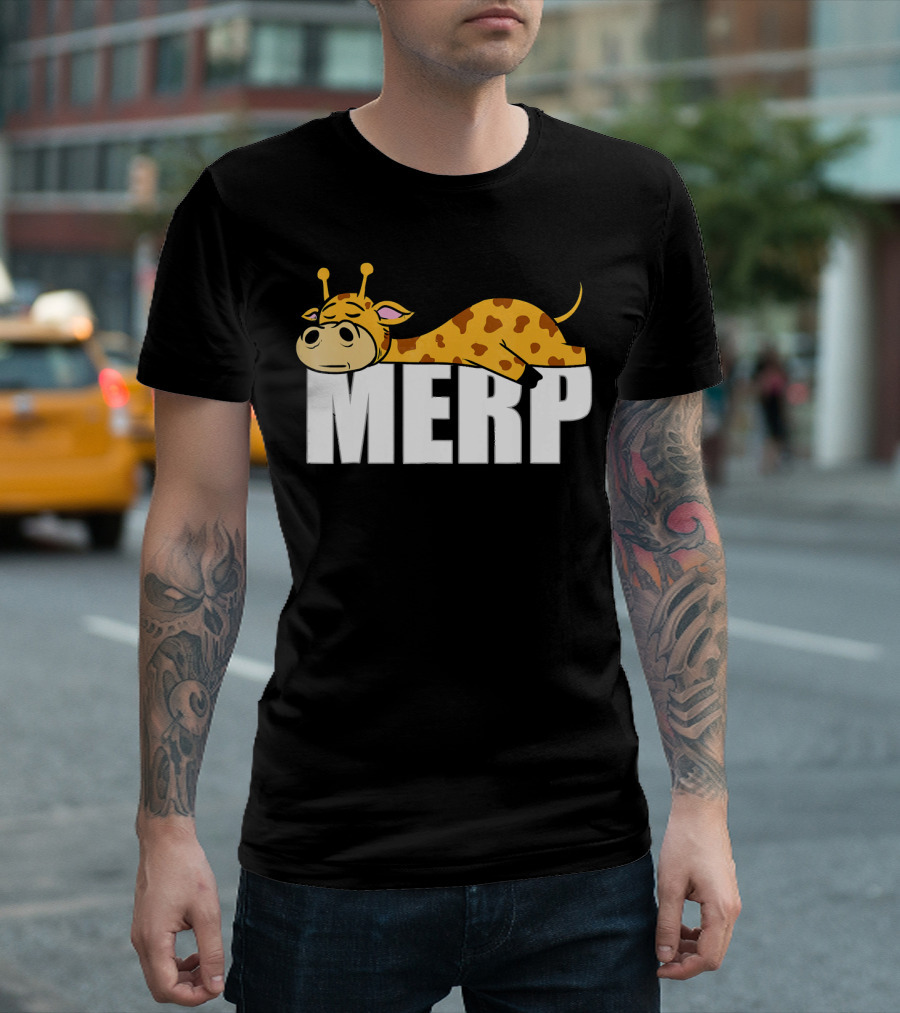 Giraffe Merp Funny Internet Dank Meme T-Shirt