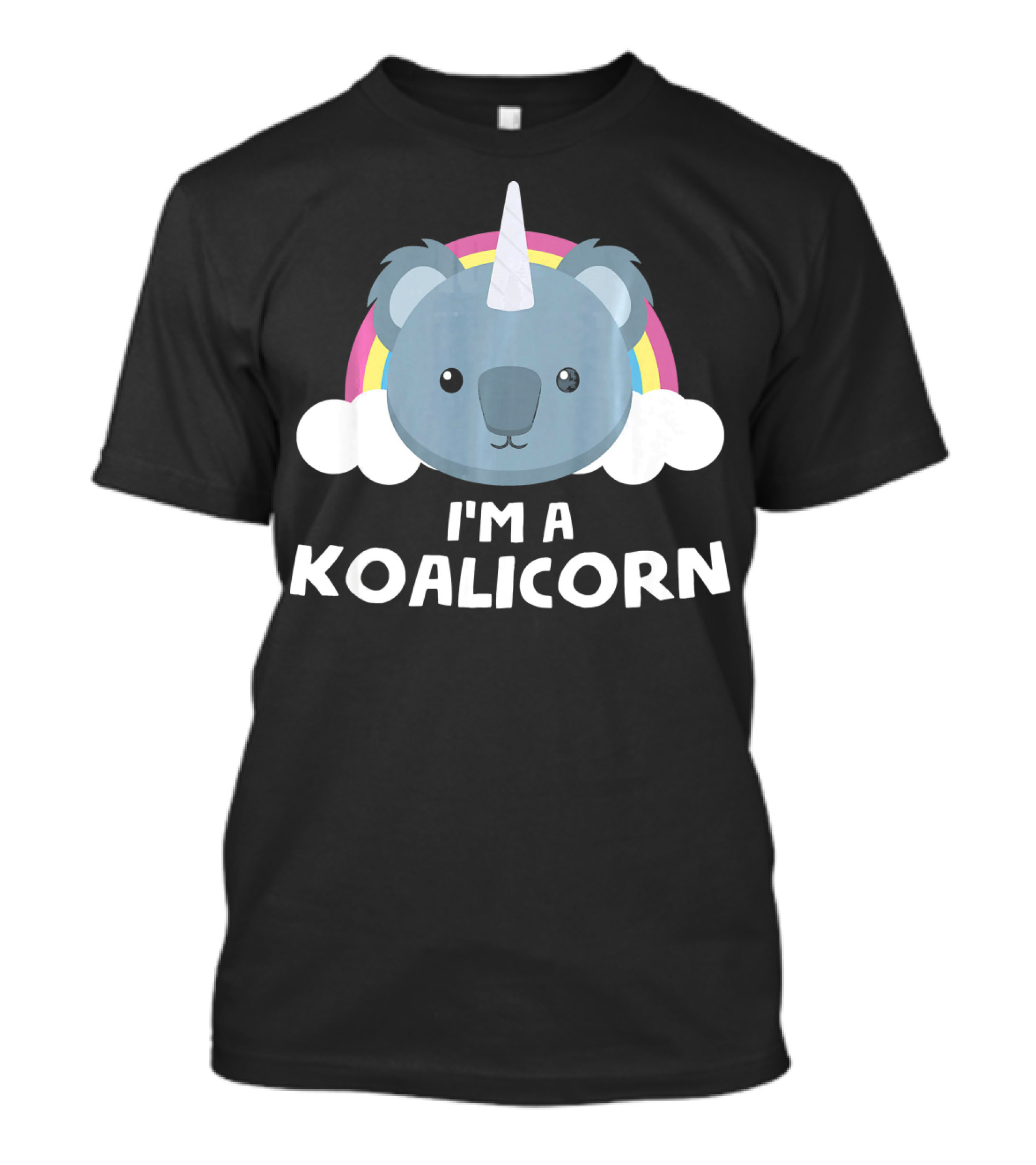 I'm A Koalicorn Funny Koala Unicorn Rainbow Clouds T-Shirt