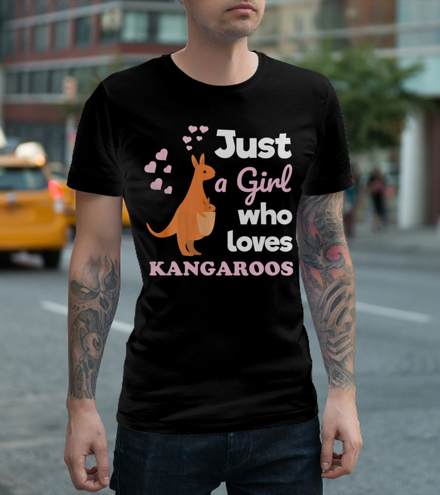 Just a Girl Who Loves Kangaroos T-Shirt