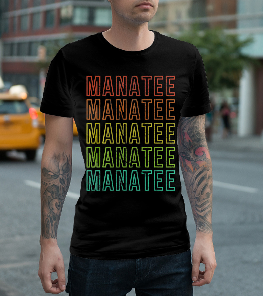 Manatee Retro Vintage T-Shirt