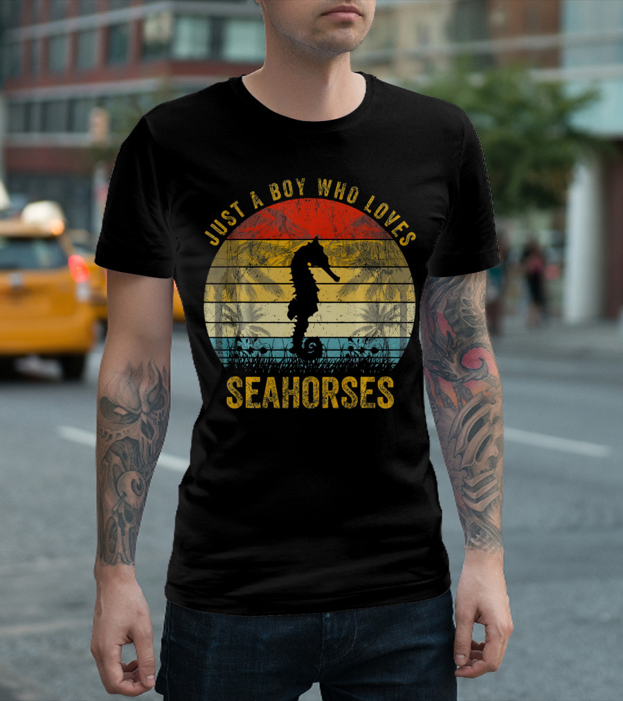 Just A Boy Who Loves Seahorses T-Shirt