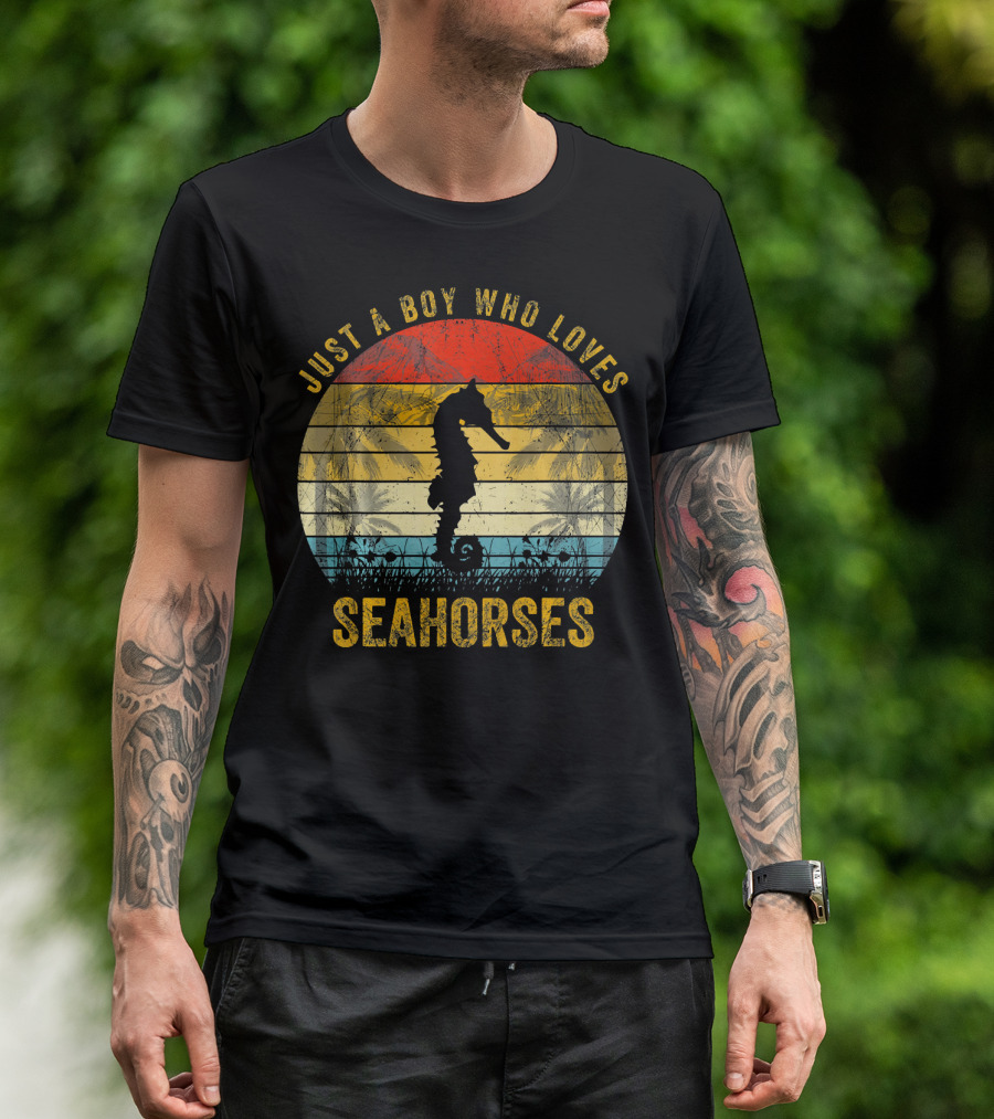Just A Boy Who Loves Seahorses T-Shirt