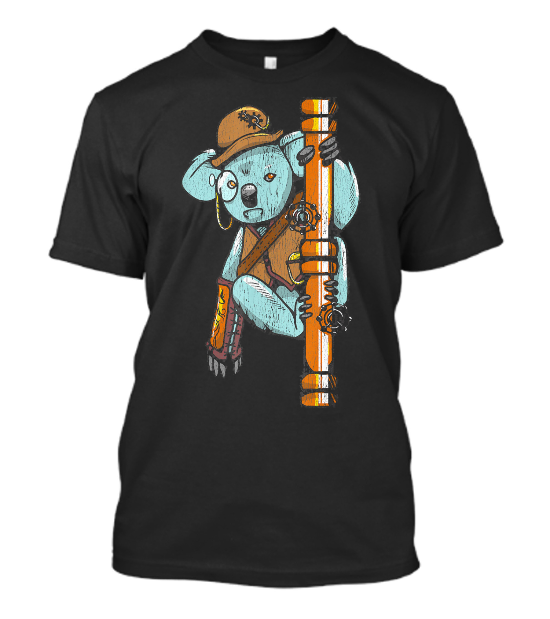 Koala Bear Steampunk Adventure With Gears And Goggles T-Shirt