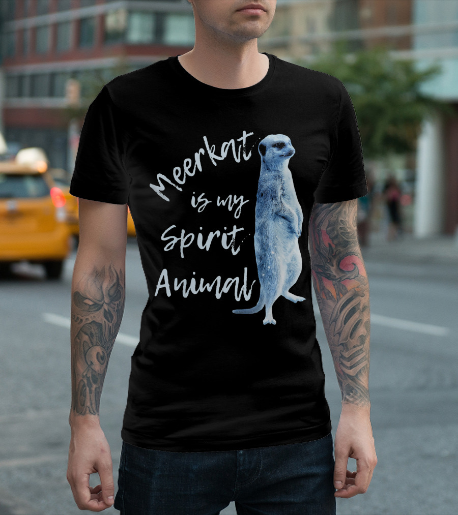Meerkat Is My Spirit Animal Kids Funny Meerkat T-Shirt