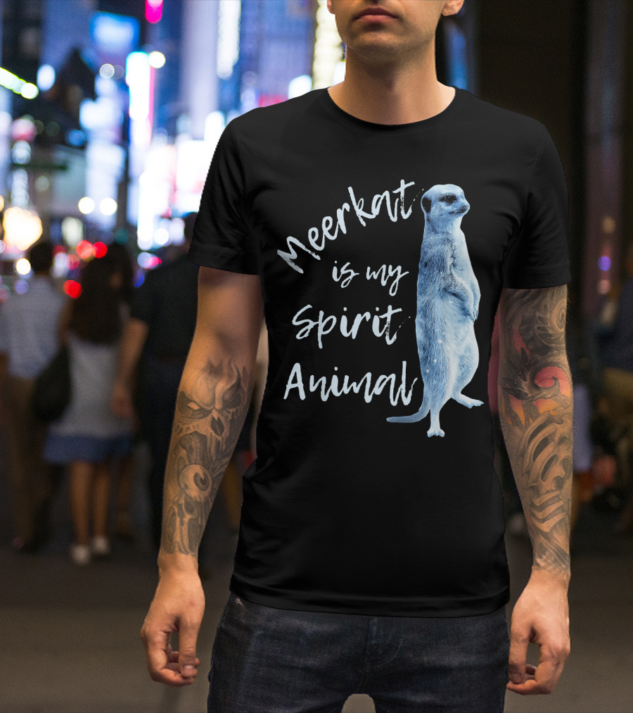 Meerkat Is My Spirit Animal Kids Funny Meerkat T-Shirt